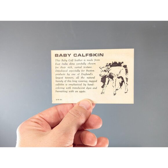 New Old Stock LORD BUXTON brown leather bifold wallet, Analine Calf leather - Picture 11 of 13